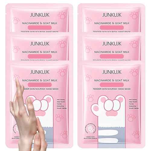6PCS Hand Masks,Hydrating Hand Masks Moisturizing Gloves Overnight for Dry Cracked Hands,Daily Hand Care Hand Masks Gift Set for Women and Men A