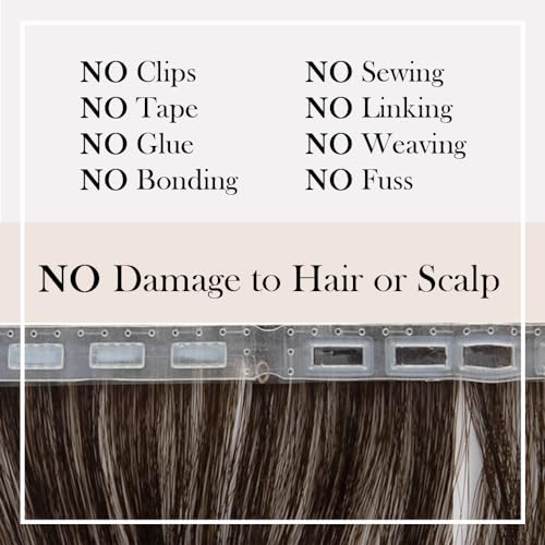 ZIPLOOKS | Ombr?age Hair Extensions | Human Hair Extensions | Ombre Light Ash Blonde to Lightest Blonde Balayage Highlights with ZTool Application, Damage-Free Hair & Scalp, 20 Inch, #20/613 4 Pcs 20g