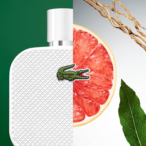 Lacoste - L.12.12 Blanc Eau de Toilette - Men's Fragrance - Woody Aromatic - With notes of Grapefruit, Tuberose & Vetiver
