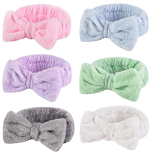 Shindel 6Pack Spa Headbands, Skincare & Makeup Headbands for Face Washing, Gift for Teen Girls, Stocking Stuffer