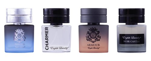 English Laundry Men's 20ml Coffret Collection, Throne, Armour, Noir Castle, Charmed EDP