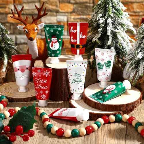 12 Pieces Christmas Hand Cream Gift Set Mini Travel Size Lotion Bulk Beauty Advent Calendar 2025 Holiday Stocking Stuffers for Women Mom Cowrkers Dry Cracked Hands, 30 ml, 6 Natural Plant Fragrances