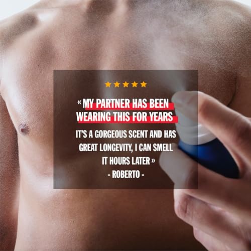Diesel Only The Brave, Body Spray for Men, Fougere Scent With Notes of Lemon, Rosemary & Ambery Wood, 6.8 Fl. Oz.
