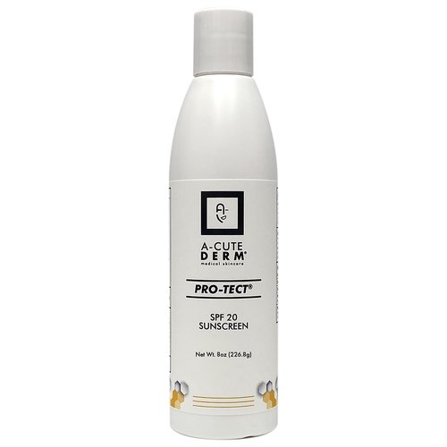 A-Cute Derm Pro-Tect SPF 20 Sunscreen Moisturize the Skin Protects Against Harmful Effects of UVA & UVB Rays Prevent Premature Aging and Wrinkling of the Skin (8.0 oz)