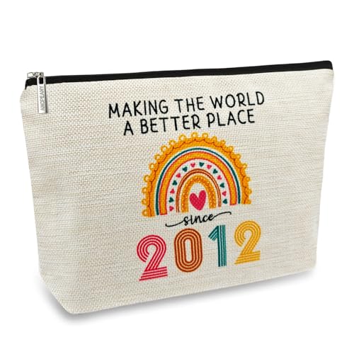ancpeany Cool 13 Year Old Girl Gifts Ideas, Happy 13th Birthday Decorations for Girls Makeup Bag, 2012 Birthday Best Presents for Sister, Daughter Trendy Stuff 2025, Christmas, Cosmetic Travel Pouch