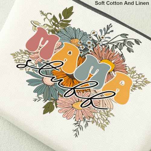 Vintage Mama Makeup Bag Mama Gifts Mom Gifts Mom Appreciation Gifts from Daughter Western Cowgirl Funny Cosmetic Bag for Women Her Mom Mama Mommy Mother in Law Mothers Day Chirstmas Birthday Gifts