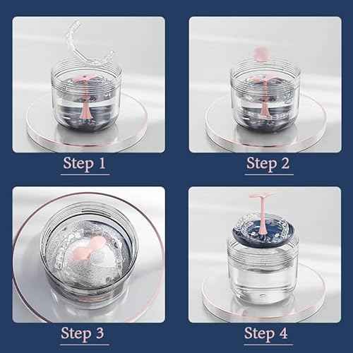 Retainer case, Denture Bath Cup£¬Retainer Cleaner Case Box,Night Mouth Guard Case Holder,Storage Soak Container with Drain Tray for Travel Cleaning with Mirror and Brush