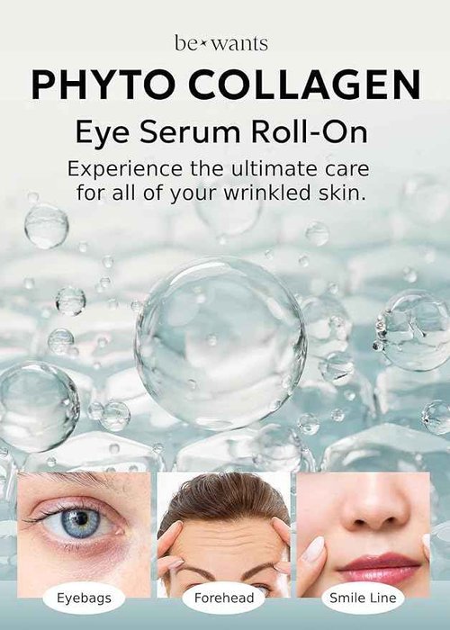 Bewants Eye Serum Stick for Hydrating & Lifting Cream for Neck & Décolleté Wrinkle Care with 61% Bamboo Water & Cica, 1.01 fl.oz