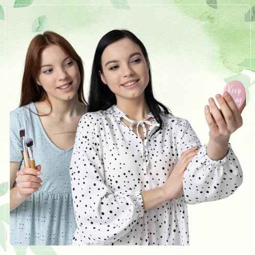 30 Pcs Employee Appreciation Gifts Bulk Inspirational Compact Mirror Round Small Makeup Mirror Portable Pocket Mini Mirror Thank You Gift for Women Nurse Teacher Team Coworker Staff