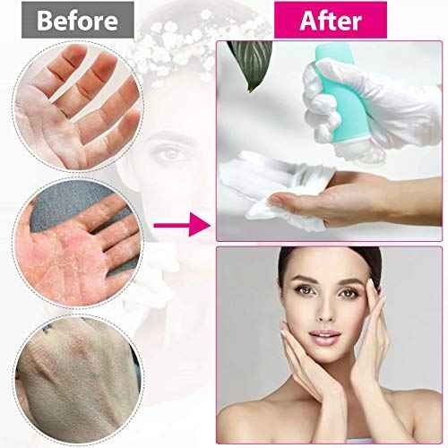 20 Pairs Cotton Gloves for Dry Hands, Paxcoo White Cotton Gloves for Eczema, Cosmetic Moisturizing and Jewelry Inspection, Medium Size