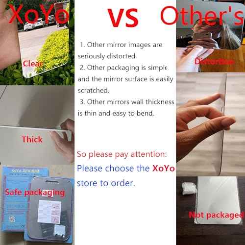 APHUIME Fogless Shower Mirror (11inX7.48in), Anti-Fog Frameless Wall Hanging Makeup & Shaving Bathroom Accessory (Large, Shaver Hook)