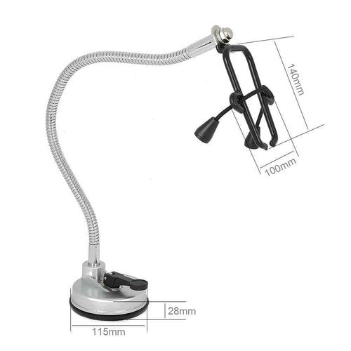 Hands Hair Dryer Holder,360 Degrees Rotation Hairdryer Stand, Stainless Hair Dryer Hands Holder with Suction Up for Glass Desktop Smooth