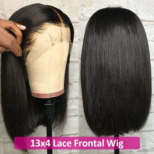 Pizazz Straight Bob Wig Human Hair 13x4 HD Transparent Lace Front Wigs Human Hair with Baby Hair 180 Density Glueless Wigs Human Hair Pre Plucked 10 inch
