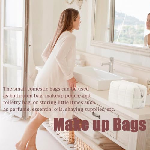 Makeup Cosmetic Bag Small Checkered Pouch Make Up Purse Bag Y2k Accessories