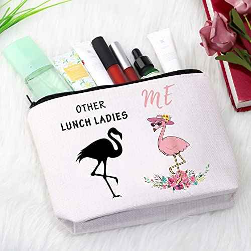 GJTIM Lunch Lady Gift Lunch Lady Appreciation Gift Portable Cosmetic Storage Bag for Cafeteria Worker (Other Lunch Ladies Me)