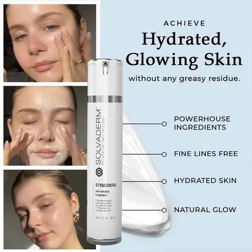 Stemuderm Face & Eye Cream - Anti Aging Skincare - Daily Moisturizer for Fine Lines, Wrinkles & Eyebags - Supports Natural Collagen Production & Elastin - Organic Plant Based Stem Cells - 1.75 fl oz