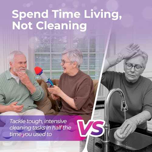 Synoshi PRO Cone Brush Heads Set (2 Units) for Electric Spin Scrubber Bathroom & Shower Cleaning Brush Universal Cleaning for Kitchen, Floors.