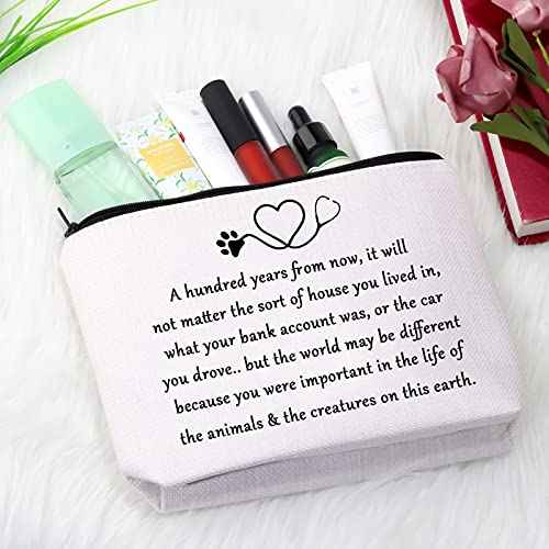 GJTIM Vet Techs Gift Veterinary Technician Supplies Veterinarian Travel Bag for Veterinary Graduation Gift (Life of The Animals & Creatures)