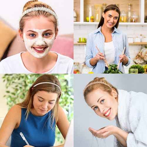 AHONEY 7 Pack Headbands for Women Girls Headbands Trendy Non Slip Hairbands Fashion Hair Accessories Multi-style Headband Pack Diademas Para Mujer (Neutral)