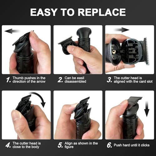 Professional 3-in-1 Beard Trimmer & Hair Clipper Kit for Men - Electric Shaver for Head, Face, Body, Nose & Ear Hair Grooming- Rechargeable Cordless, LCD Display - Perfect Men's Gift