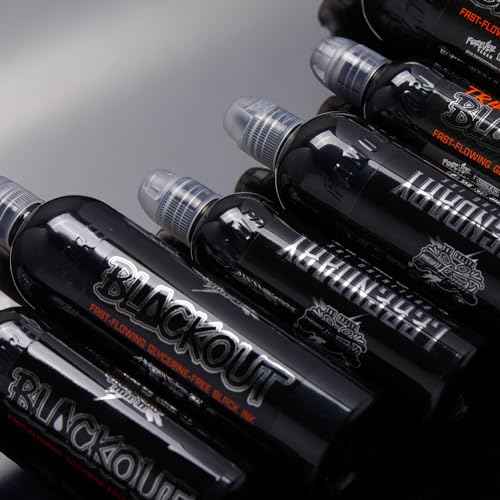 World Famous Tattoo Ink - Blackout Black, Ultra-Thin Black Tattoo Ink for Lining, Shading & Portrait Work - Vegan, Cruelty-Free, Professional-Grade Supplies & Equipment