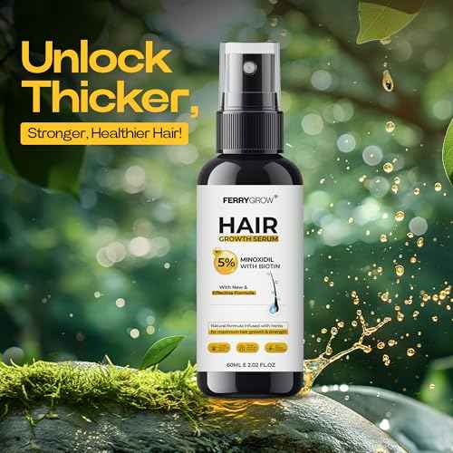 5% Minioxidil Hair Growth Serum for Men with Biotin Regrowth Hair Treatment For Thickens Hair Promotes Hair Density Help to Stop Thinning loss Hair stimulates Hair Growth