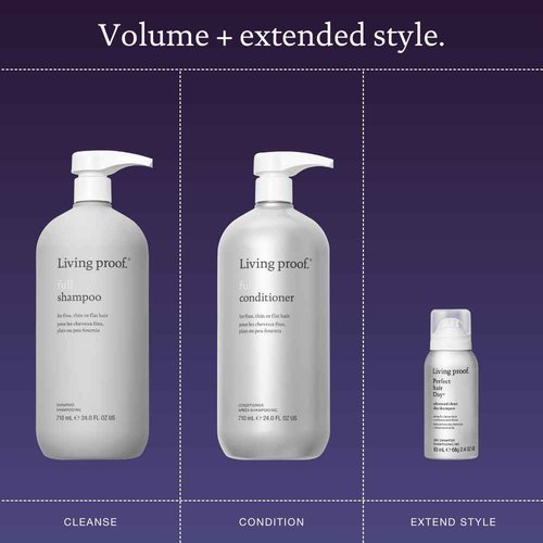 Living Proof Presenting Lasting Volume Holiday Kit, Jumbo Full Shampoo & Conditioner, and Travel Size Advanced Clean Dry Shampoo ($152 value)