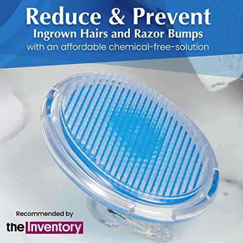 Dylonic Exfoliating Body Scrub Razor Bump Brush and Ingrown Hairs Solution - Skin Exfoliator for Body Shaving Irritation, Strawberry Legs, Armpit, Bikini Line - Exfoliator Scrubber Loofah