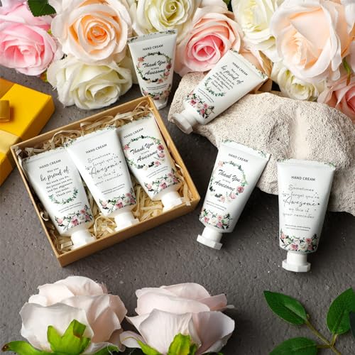90 Pcs Employee Appreciation Team Gifts Bulk Thank You Employees Hand Cream Inspirational Travel Size Hand Lotion for Christmas Stocking Stuffers Teachers Staff Employees Coworkers