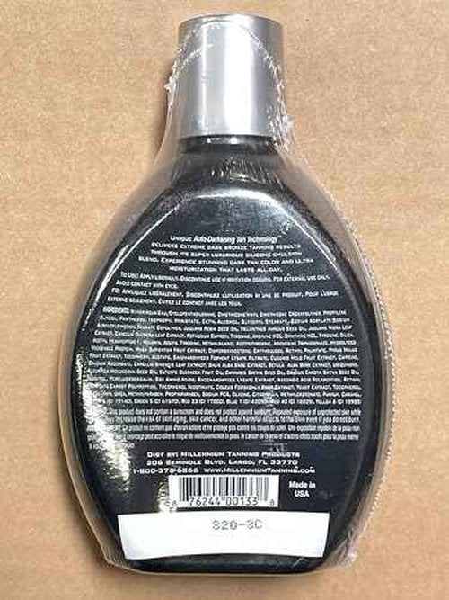 Millennium Tanning Paint It Black 50X - Extreme Dark Tanning Lotion Bronzer Accelerator for Indoor Tanning Beds & Outdoor Sun Tan, 13.5 Ounces (Pack of 2)