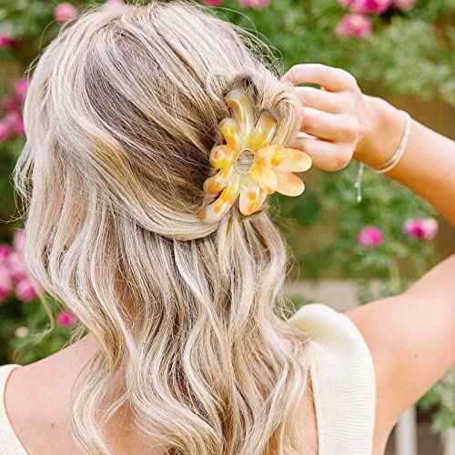 Hair Claw Clips - 3PCS Cute Styling Accessories for Women/Girls, Medium Nonslip Claws for Thin Hair, Strong Hold for Thick Hair