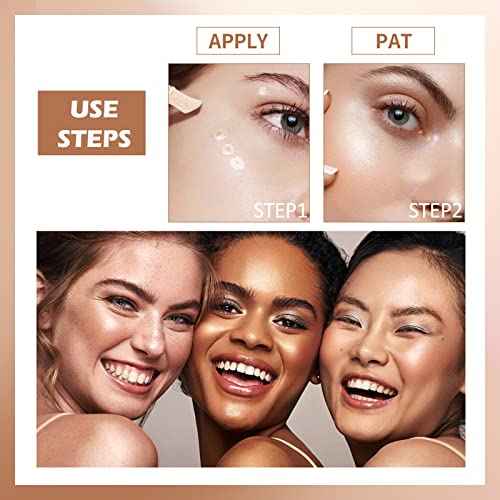 Erinde Liquid Highlighter, Face Bronzer Stick, Natural Glossy Finish, Lightweight Blendable Silky Smooth Cream Illuminator, Cruelty-Free, 01# Moonlight