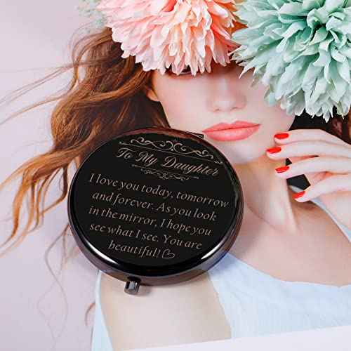Off to College Gifts Back to School Supplies to My Girl Gifts Compact Mirror 8th Grade Graduation Gifts for Teen Girls Daughter Granddaughter Christmas Birthday Gifts for Daughter