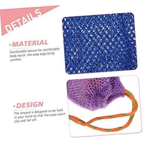 32pcs Soap Foaming Net Pouches for Bar Soap Storage Drawstring Bath Bags for and Easy Drying for Bathroom Travel