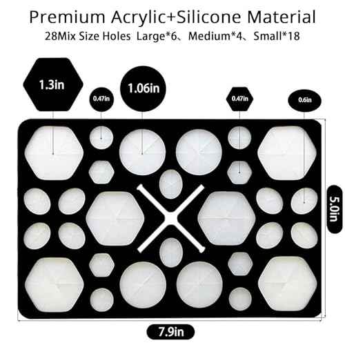 BEAKEY Make up Brush Drying Rack, Collapsible Makeup Brush Holder 28 Holes Makeup Brush Dryer Stand - Black