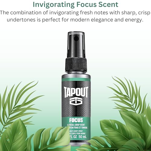 TAPOUT Body Spray for Men 5 Piece Set 1.5 Fl Oz