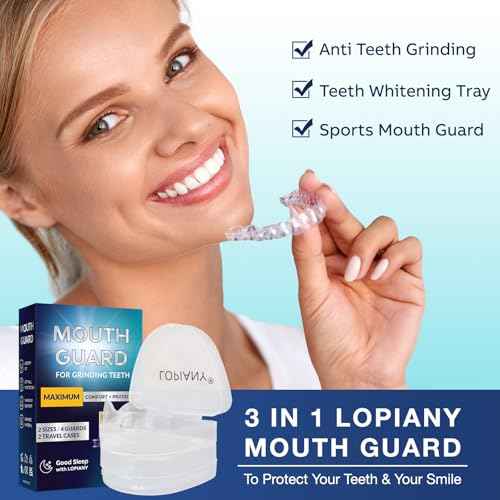 Mouth Guard for Grinding Teeth at Night, Night Guards for Teeth Grinding, Mouthguards for Grinding of Teeth, Bite Guard for Teeth Clenching Nighttime, Mouth Guard for Sleeping, 2 Sizes