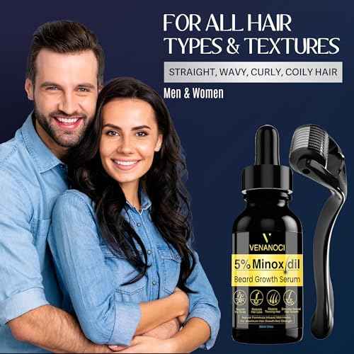 5% Minoxidil for Men Beard Growth Kit: Venanoci Hair Regrowth Oil with Biotin & Rosemary ? Thicker, Fuller Beard & Hair ? Stop Hair Loss & Thinning ? Hair Growth Serum Treatment