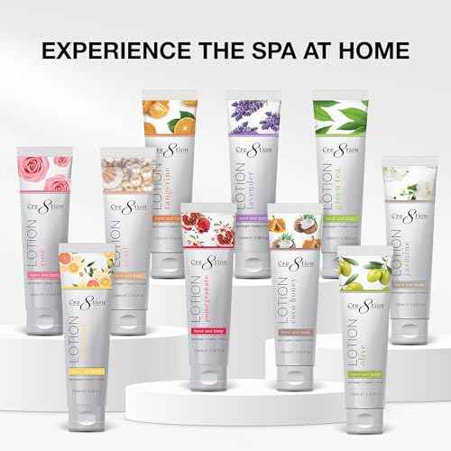 Cre8tion Spa Lavender Hand & Body Lotion, Luxurious Lightweight Moisturizer for Silky, Smooth Skin, 3.3 Fl Oz