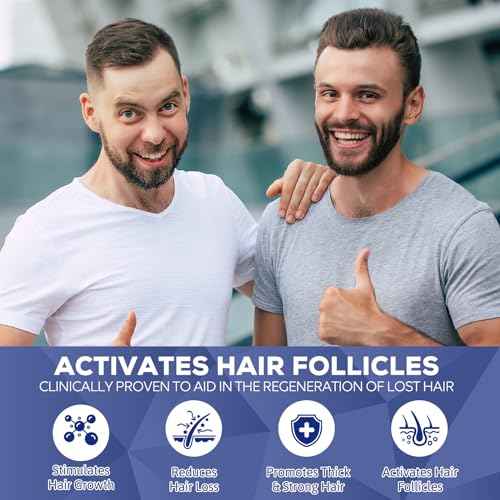 5% Minoxidil for Men and Women, Hair Regrowth Treatment for Thinning Hair and Hair Loss, Topical Solution - 1 Months Supply - Dermatologist recommended (Pack of 1)