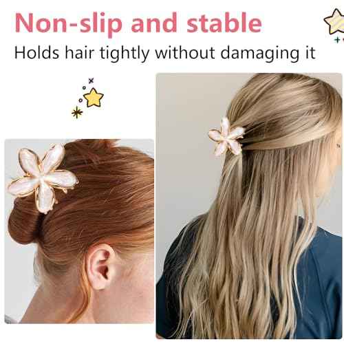 3Pcs Plumeria Hair Clip Hawaiian Flower Hair Clips for Women Flowers Claw Clips Hibiscus Claw Clip Frangipani Hair Clips for Summer Beach Headwear Flower Hair Accessories