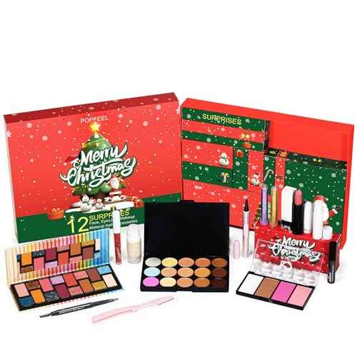 Makeup Set Box, Advent Surprise Assortment Gift with Professional Makeup Products, Cosmetics Set Party Favors for Women Teenager Girls, Vegan & Cruelty-Free