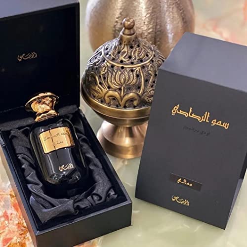 RASASI Ma'ali Somow Al EDP 100ML (3.4Oz) Amber, Floral,Mandarin Orange,Hazelnut.