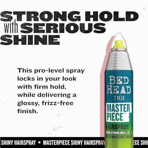 TIGI Bed Head Frizz Control Hair Spray, Masterpiece Extra Hold Hair Care Spray for Shiny and Glossy Hair, 10.3 oz