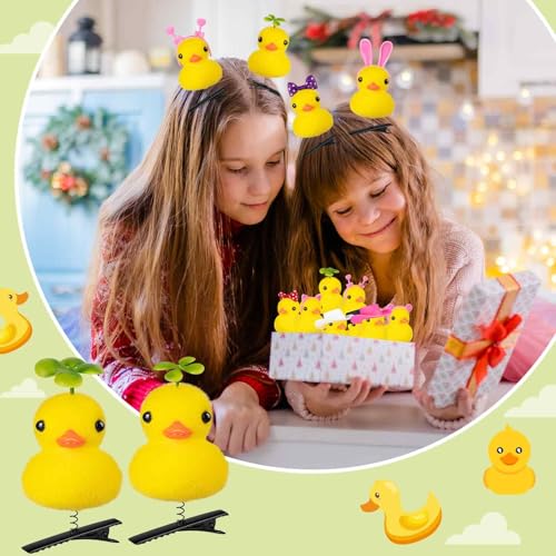 48Pcs Duck Clips for Hair, Cute Sprouts Rave Clips, Festival Accessories for School Home Party Props