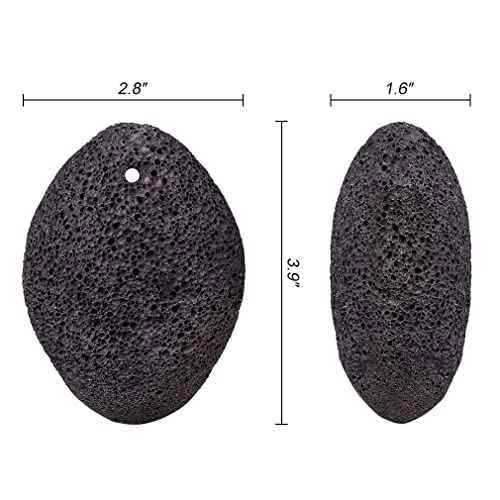 Pumice Stone for Feet, Natural Earth Lava Pumice Stone - Foot Callus Remover for Feet Heels, Pedicure Exfoliator for Dead Skin, Hard Skin and Foot Scrubber