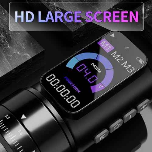 Poseidon Tattoo Gun Kit 7 Strokes Length Tattoo Machine Kit with 2pcs 2300mAh Battery 20pcs Tattoo Cartridge Needles 11pcs Inks Complete Tattoo Pen Kit Supply for Beginner and Artist