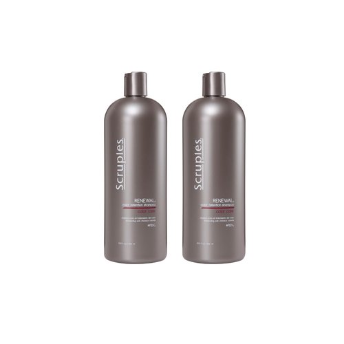 Scruples Color Renewal Gentle Shampoo - Maintain Hair Health Without Stripping Color - Established, Trusted Formulas for Ultimate Hair Shine, 33.8 oz (Pack of 2)
