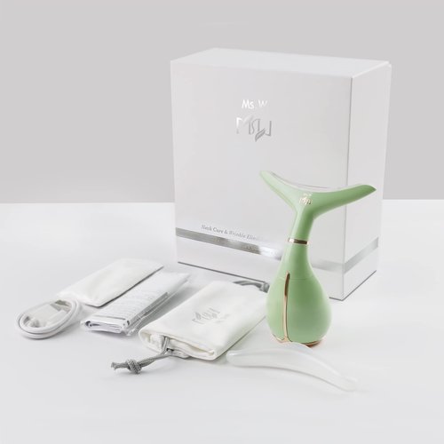 Ms.W Red Light Facial Massager, Skin Care Tools for Face and Neck Beauty Device, Electric Facial Massage Tool with Heating and 3 Massage Modes