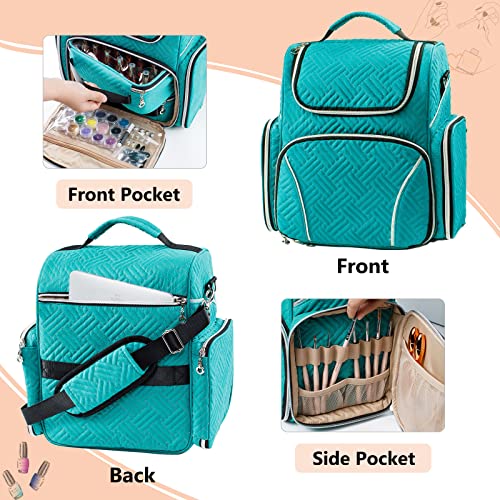 Large Nail Polish Organizer Holds 48 Bottles(15ml - 0.5 fl.oz) with 2 Removable Nail Polish Cases,Nail Organizers and Storage for Nail Tech Suppliers